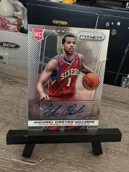 Michael Carter-Williams 2013-14 Panini Prizm RC Rookie Auto Autograph NBA Basketball Card Philadelphia 76ers Sixers (A2)