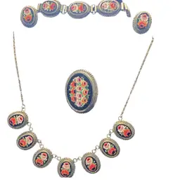 Antique Micro Mosaic Set 5 Pieces