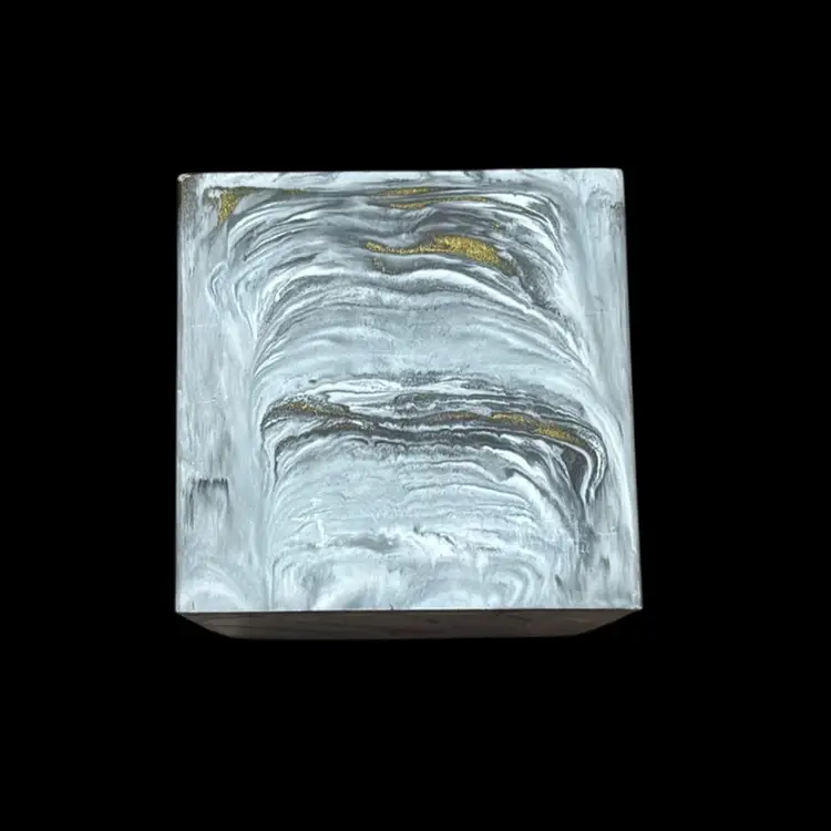 Square cement planter