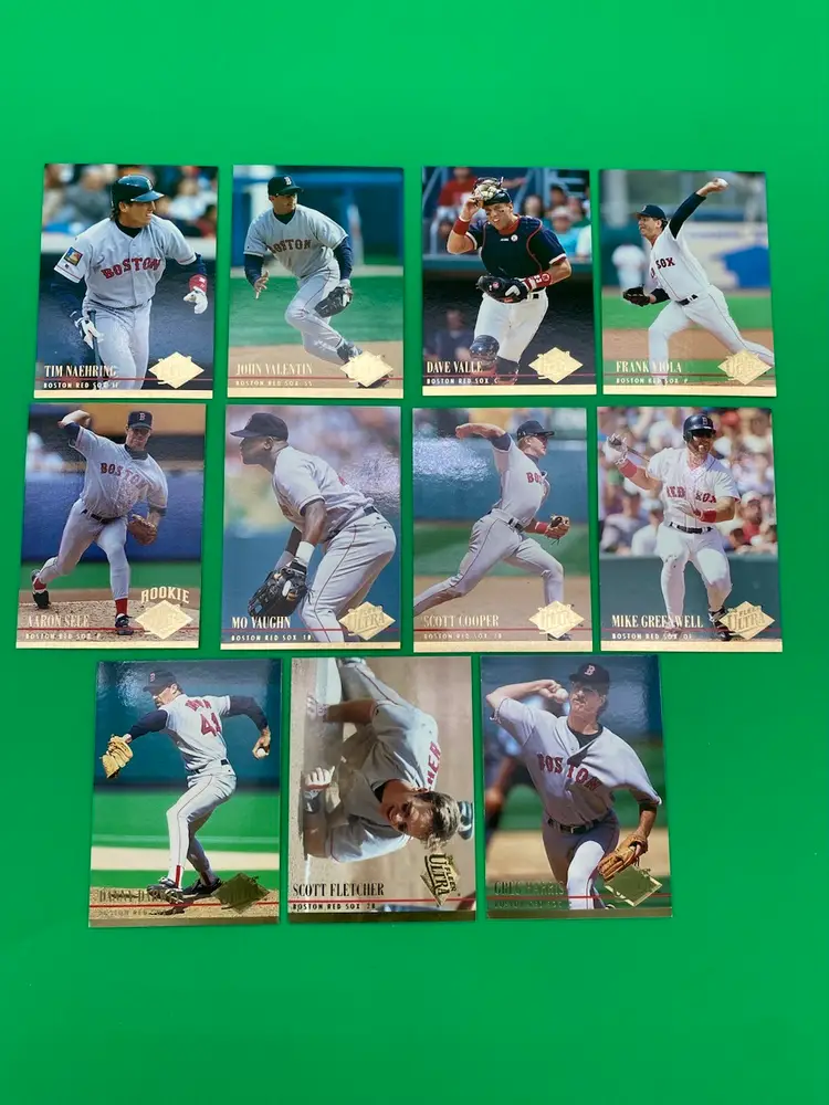 Fleer Ultra 1994 MLB Boston Red Sox Lot of 11 Different Trading Cards