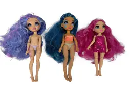 Rainbow High Doll Lot Of 3 Purple Violet Willow Skyler Bradshaw Jr Stella Monroe