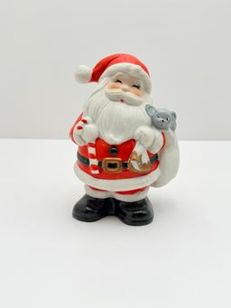 Homeco Ceramic Santa Bank 5212 With Mouse In Bag