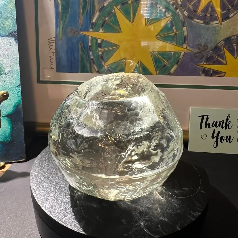 #01 Kosta Boda Snowball Candle Holder  Tea Light