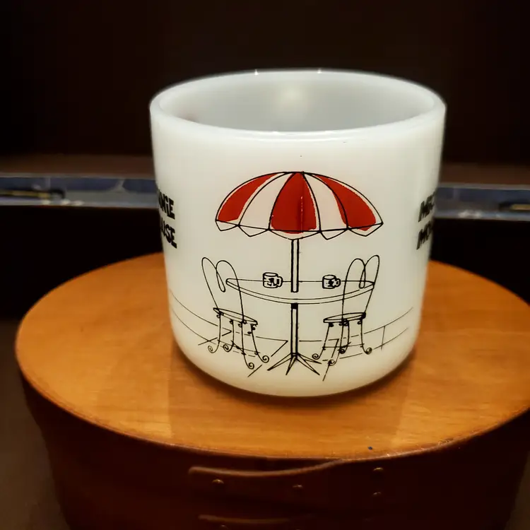 Disney milk glass mug