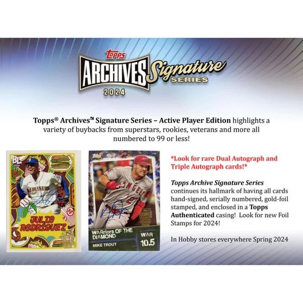 2024 Topps Archives Signature Series Dual Case Break PYT