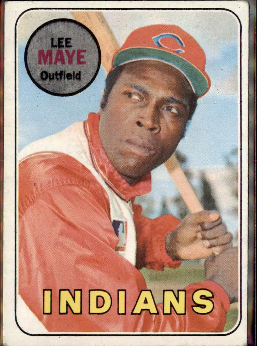 1969 Topps #595 Lee Maye - (pk3) - Cleveland Indians