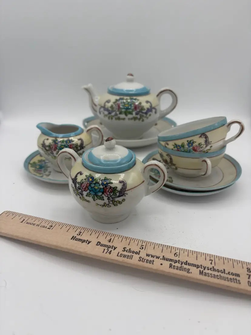 Antique Lusterware Child’s Tea Set