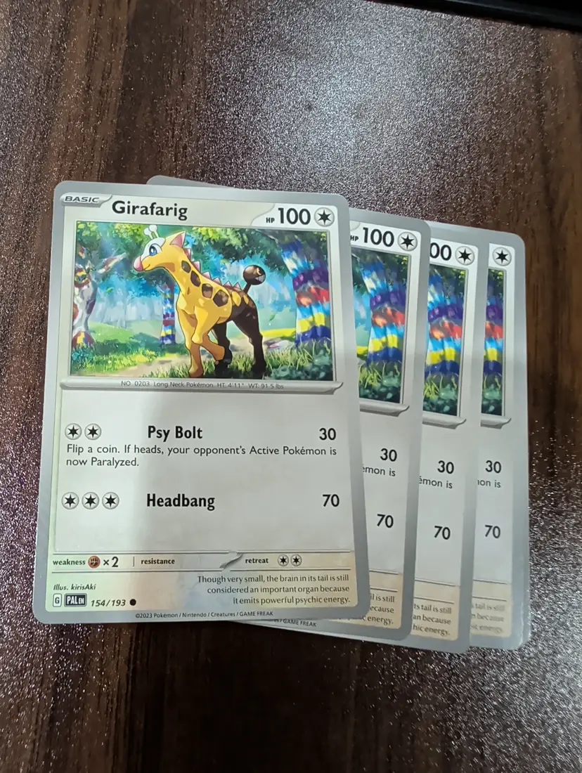#01 Girafarig custom 3d art card