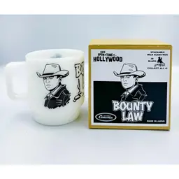 Black Bounty Law Milk Glass Mug - Bounty Law Milk Glass Mug