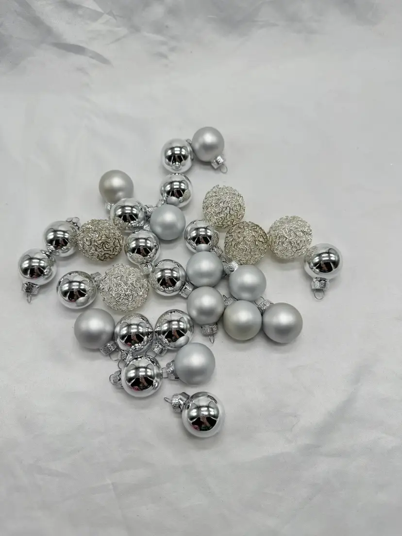 Lot Of Mini Glass Ornaments