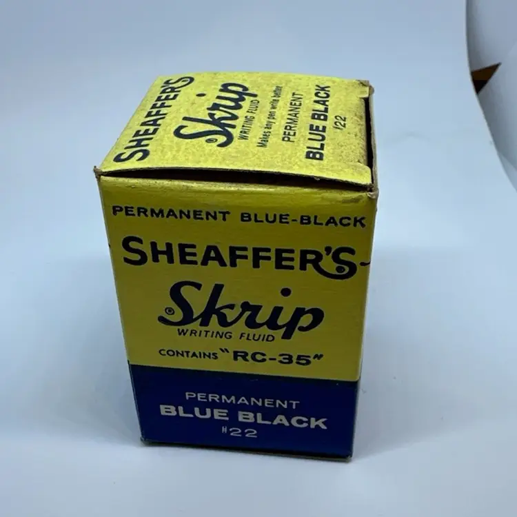 #24 Vintage Sheaffer's Skrip Blue-Black Writing Fluid