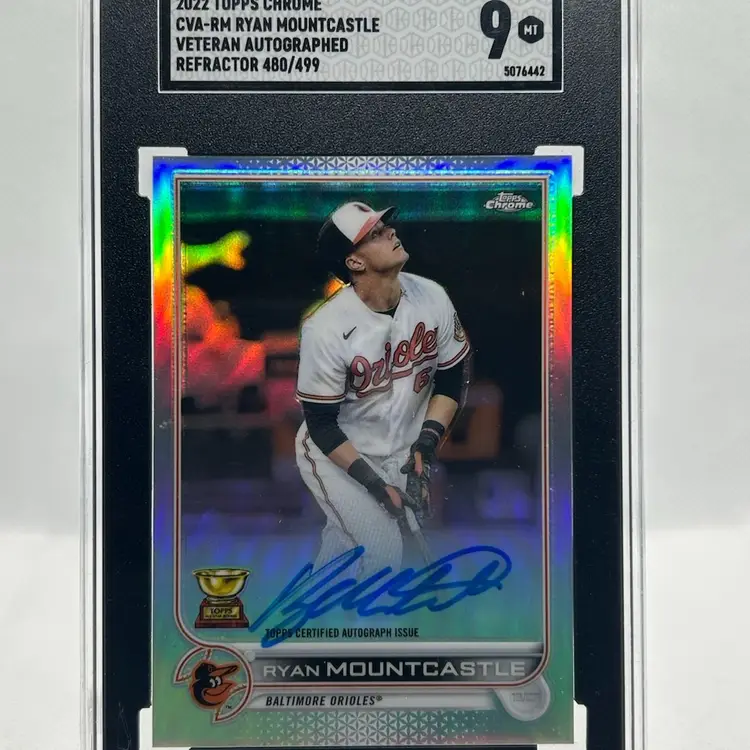 2. Ryan Mountcastle 2022 Topps Chrome Auto /499 SGC 9 Slab