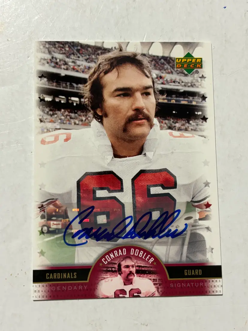 2005 Upper Deck Legends Legendary Signatures # LS-CD Conrad Dobler Cardinals autograph