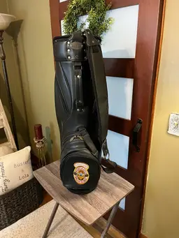 Rare Vtg New Castle Brown Ale PGA Tour Burton Golf Bag 6 Way Black