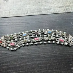 Vintage Beaded Bracelet 7.25”