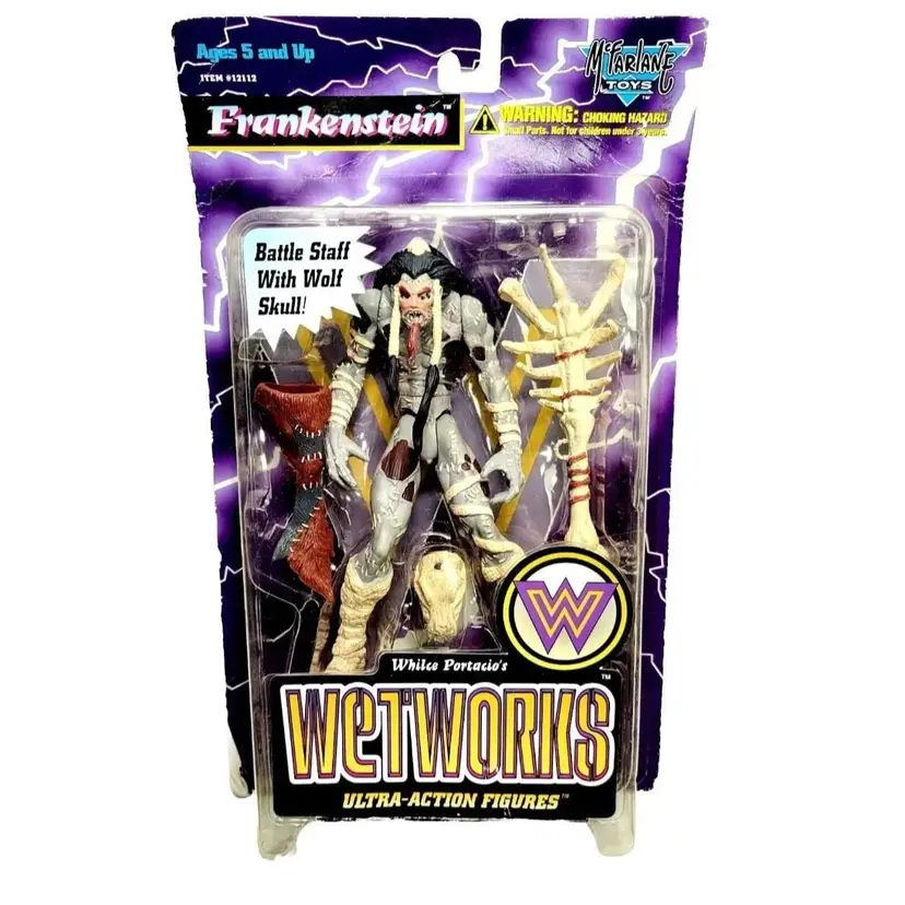FRANKENSTEIN MCFARLANE Toys Whilce Action Figure Sealed On Card Horror L@@K!