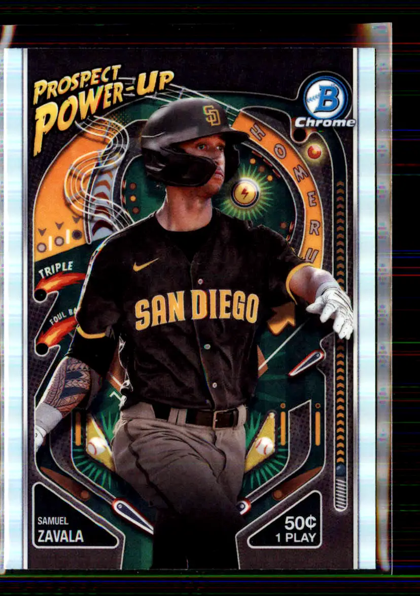 Samuel Zavala 2024 Bowman Chrome Prospect Power-Up #PP-2 - San Diego Padres - (147-159)