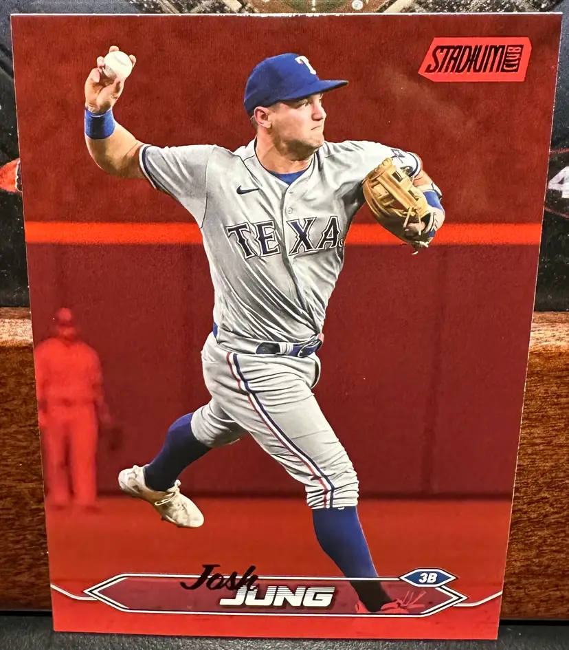 Josh Jung Red Foil 2024 Stadium Club 243 Texas Rangers
