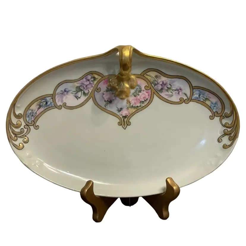 Wm Guerin W.G.&Co Limoges France Porcelain nappy plate