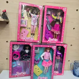 5 New Barbie Dolls Rewind 80's Collection