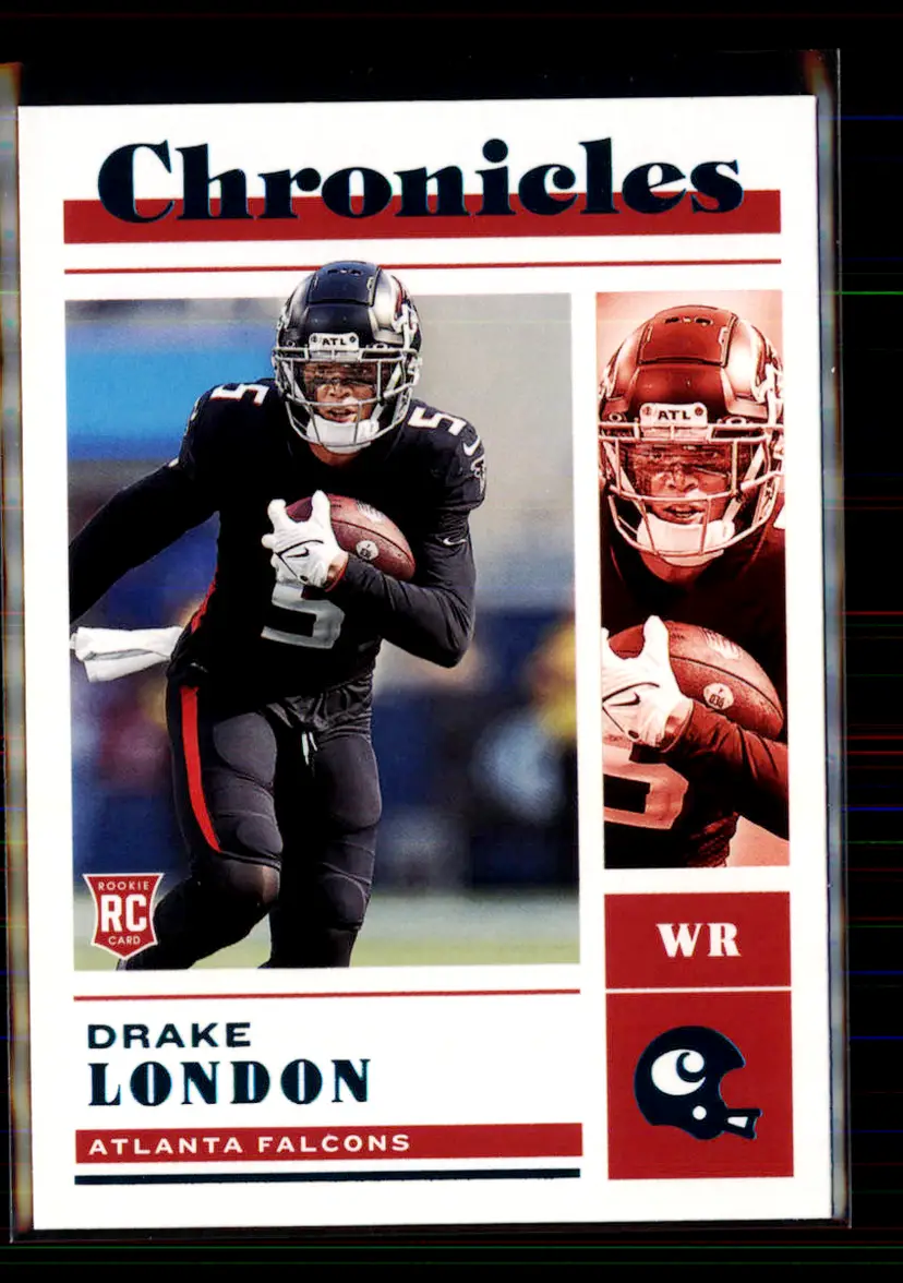 Drake London 2022 Panini Chronicles Teal #44 - (113) - Atlanta Falcons