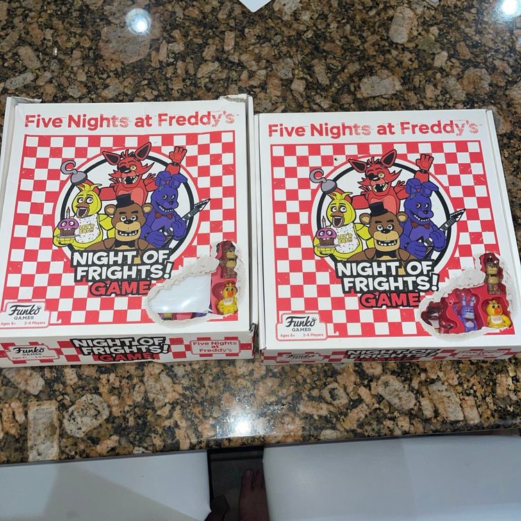 2 - Funko Board Games Five Night's at Freddy's Nights of Frights! 100% Complete!