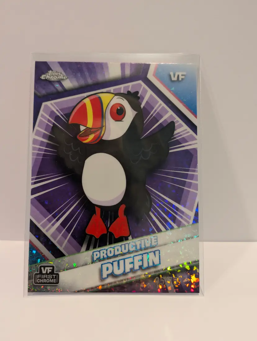 Productive Puffin Purple /75 2026 Topps Chrome VeeFriends 141 - (143)
