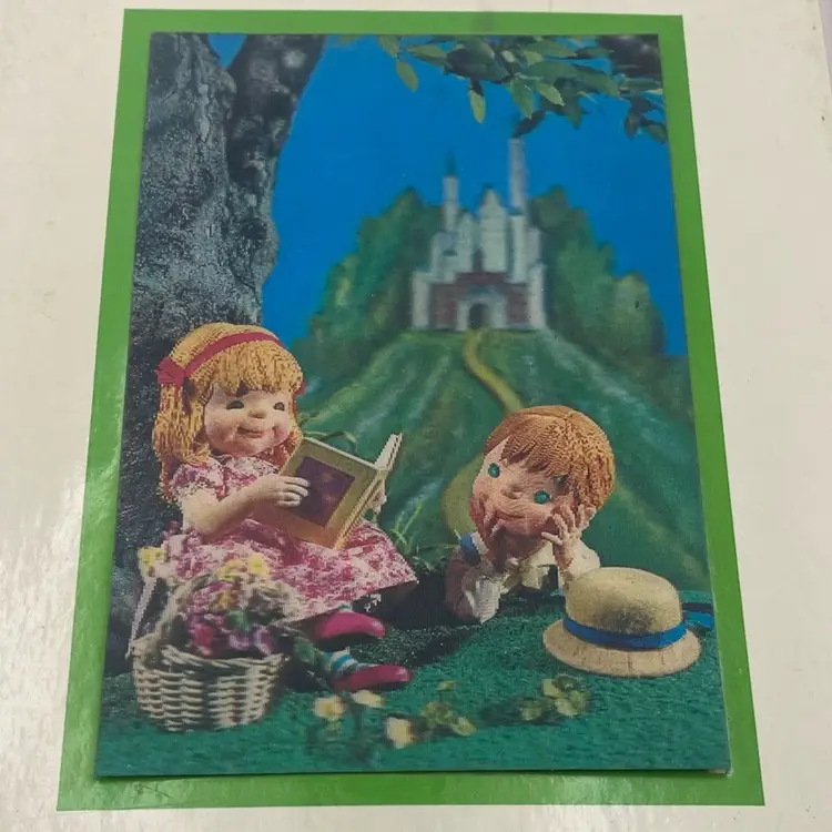 Vintage Puppet Storybook Little Nursery Rhymes 3D 1969