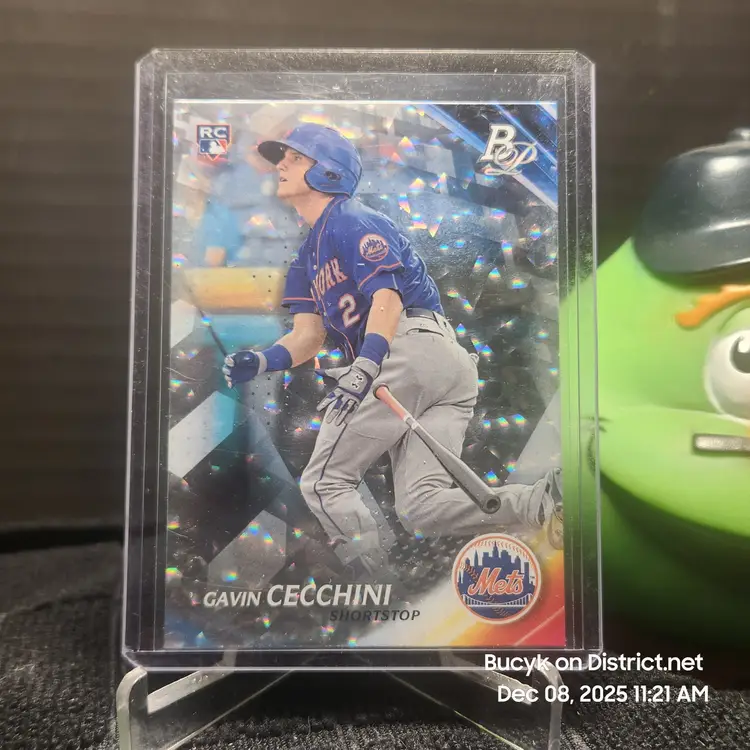 2017 Bowman Platinum Bubbles - Gavin Cecchini New York Mets