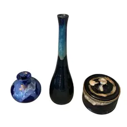 Signed Dripped Glaze Lot Sizes In Description