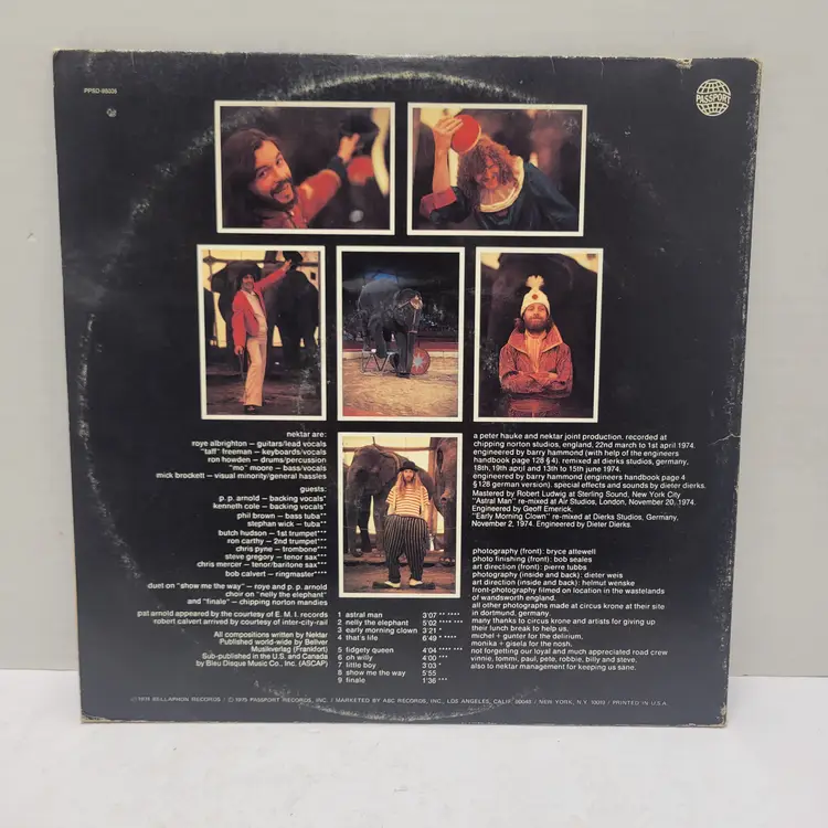 Nektar Down to Earth vinyl LP Records Untested Sold As Wall Art/display