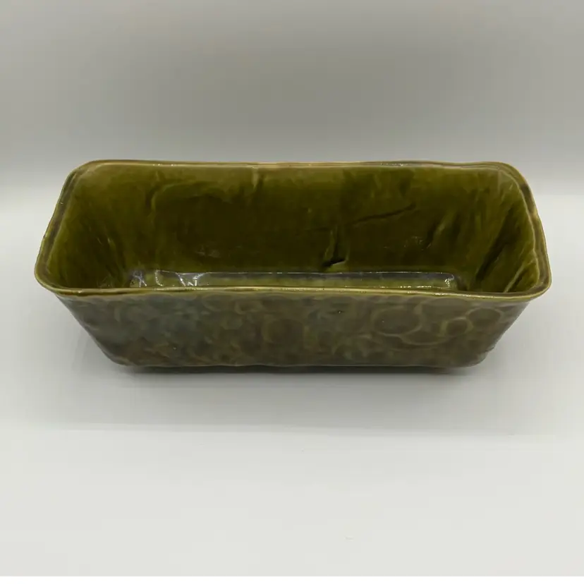 Bush MCM Planter Avocado Green Signed