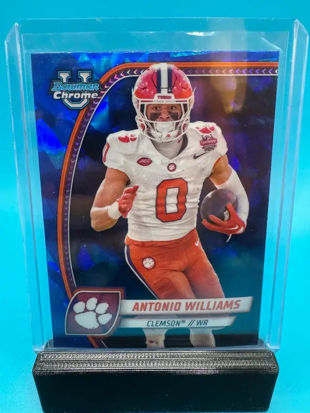 Antonio Williams Bowman Chrome U Sapphire Clemson Tigers