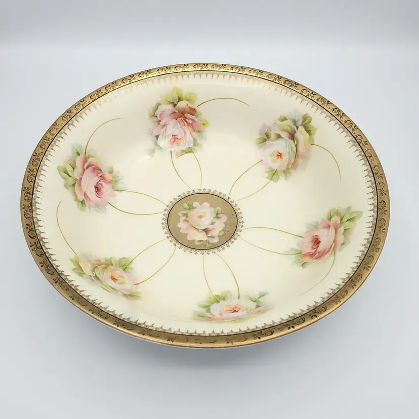 #020 - Antique PM Moschendorf Bavaria Serving Bowl