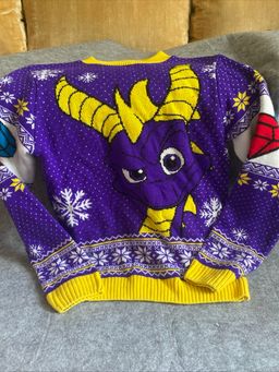 Rare Spyro the Dragon Christmas Ugly Sweater  Classic Gamers Numskull XS