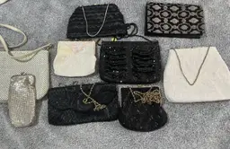 Vintage & Antique LOT Of 9 Beaded Evening Bags Clutch Regale Magid Whiting & Davis