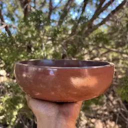 8” Chestnut Concrete Bowl