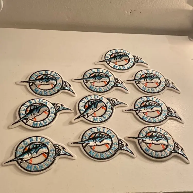 Lot Of 50 Florida Marlins Patches, See Description.