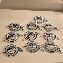 Lot Of 50 Florida Marlins Patches, See Description.