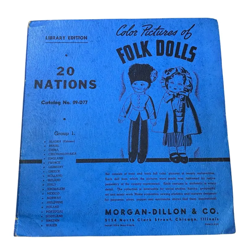â39 Morgan Dillon & Co. Color Pictures Of Folk Dolls