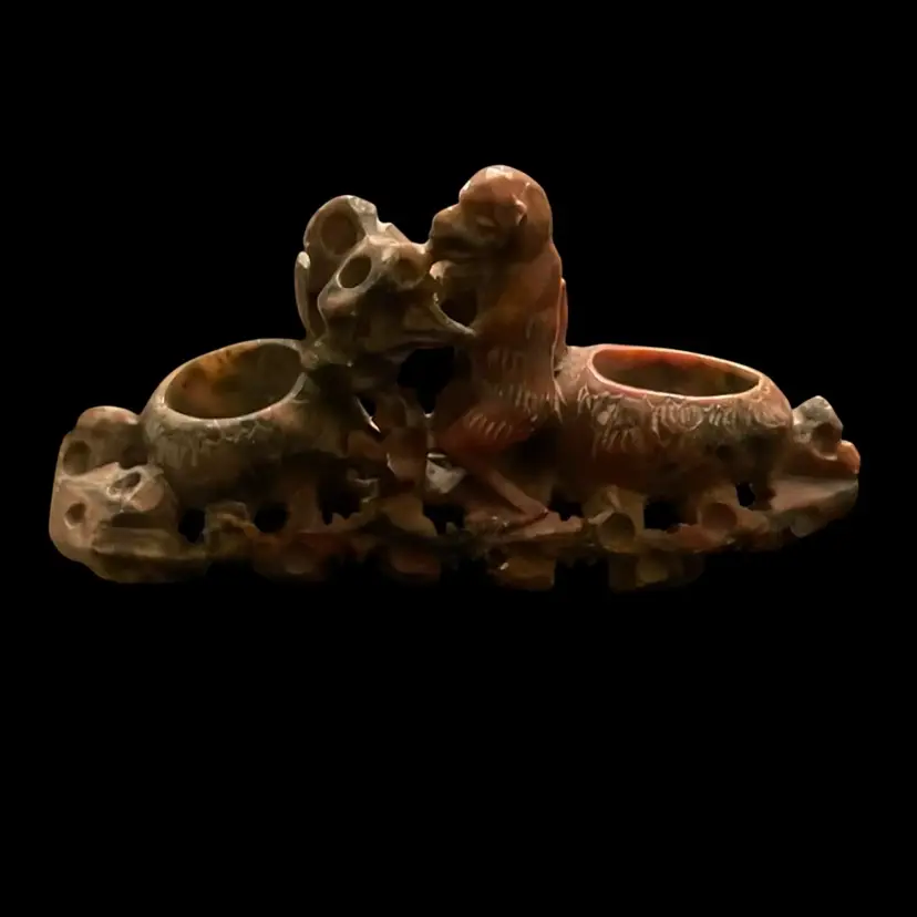 Antique Chinese Soapstone Inkwell