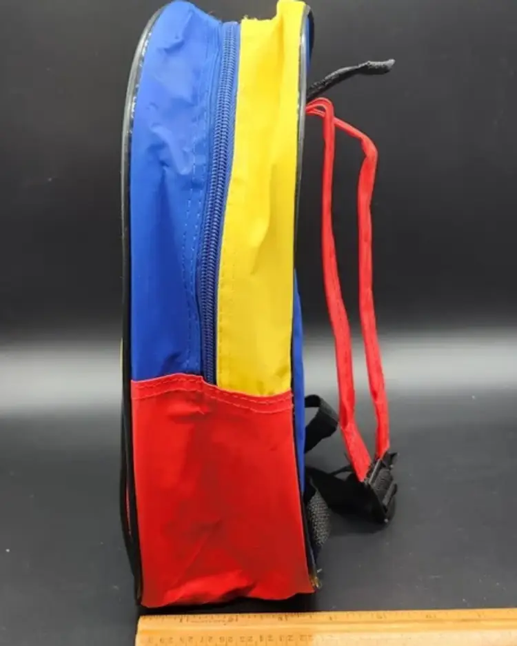 Preowned Vintage 1997 Dr Seuss & His Friends Kids Backpack Small Yellow Red Blue