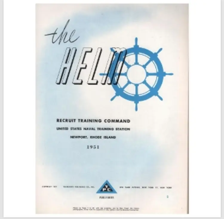 The Helm Vintage Naval Training Command Book 1951 Newport RI Pictures Captions