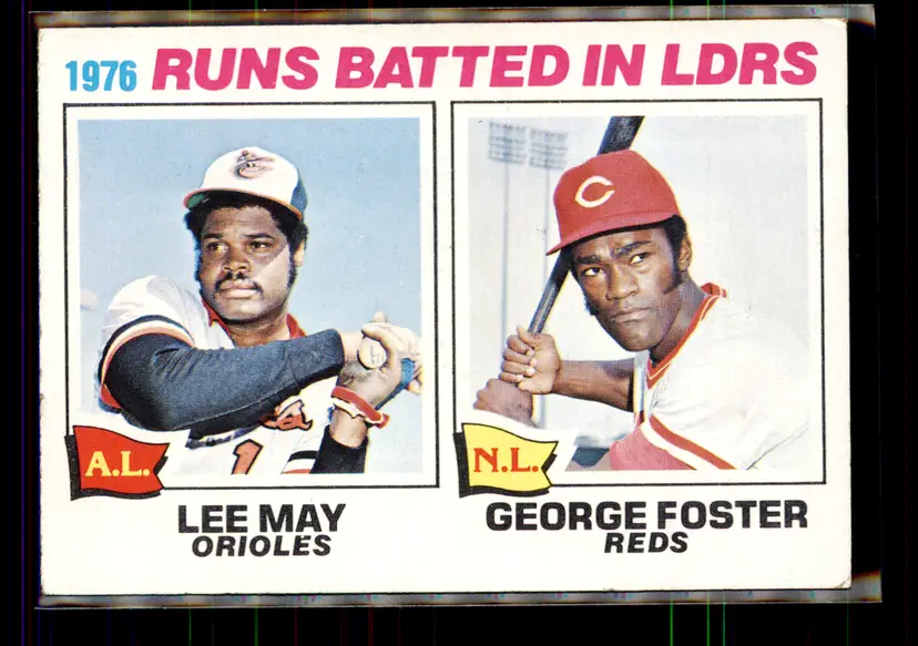 Lee May/George Foster 1977 Topps #3 - (144) - Baltimore Orioles/Cincinnati Reds