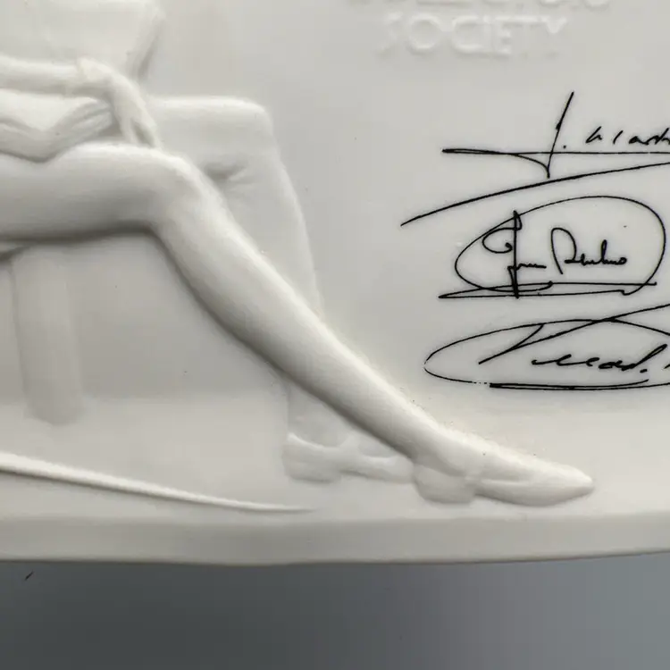 Signed Lladro Plaque Collectors Society Figurine Advertising Dealer Store Sales