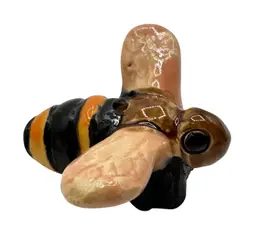 Miniature Handmade Pottery Figurine Bead Made in Peru Honey Bee Bug Insect 1.5”