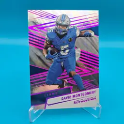 David Montgomery SSP 4/5 2025 Revolution Football Pink Lava #105 Detroit Lions