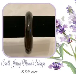 Vintage Black Brown Lucite Bangle Bracelet