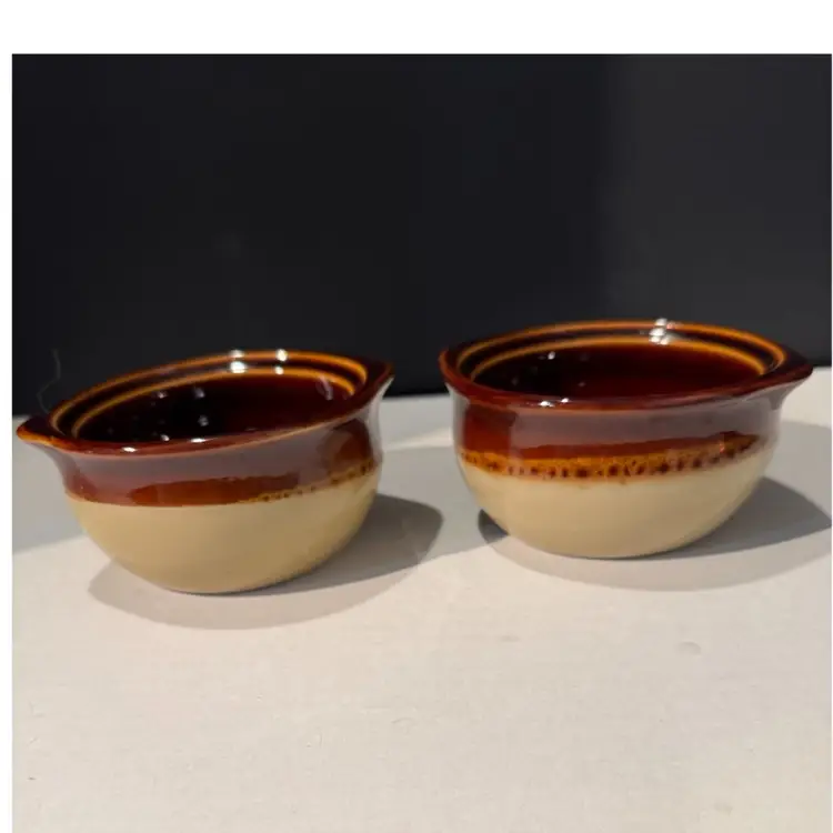 Set Of Two Mid-Century Crestware Soup Bowls