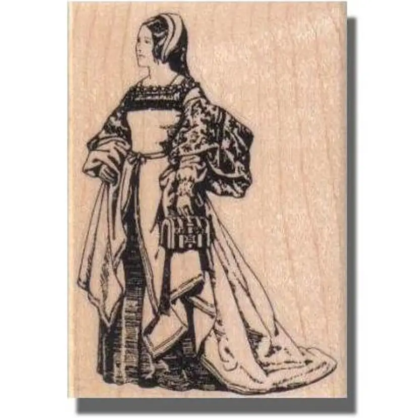 Anne Boleyn Rubber Stamp - Queen of England, Lady Stamp